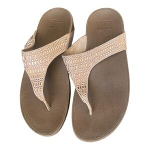 FitFlop Incastone Toe-Thong Sandals Women’s Size 9 Comfort Slide Flip Flop